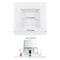 Luxrite 4 Inch Square LED Recessed Can Lights 5 CCT 2700K-5000K 14W (75W Equivalent) 950LM Dimmable 4-Pack LR23786-4PK - alternate 3